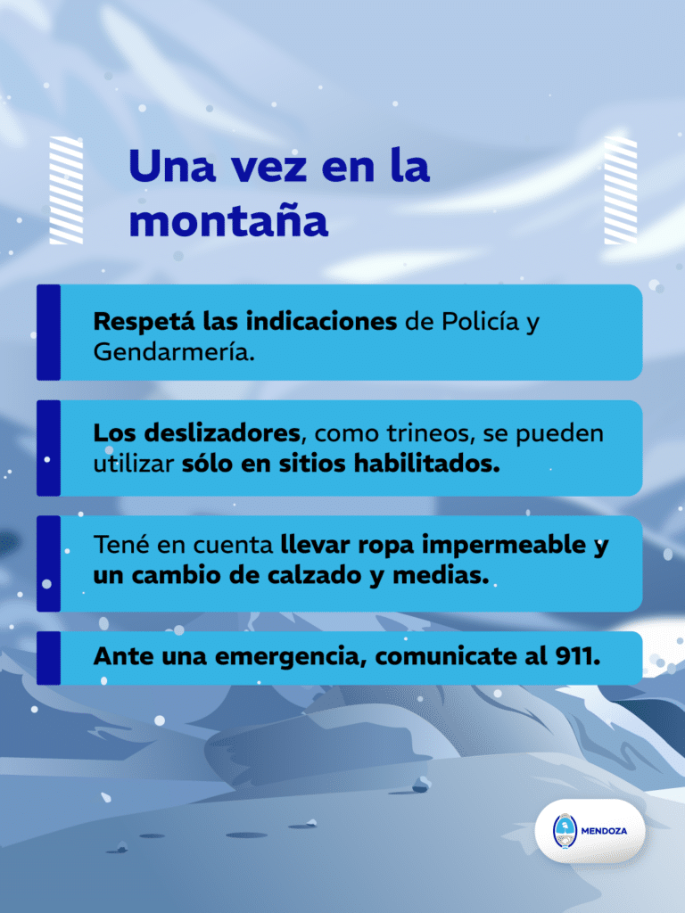 Alta montana invierno recomendaciones ruta