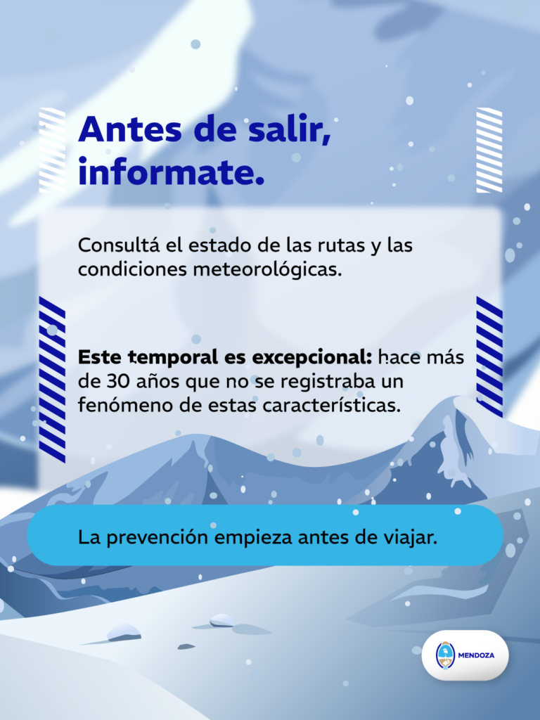 Alta montana invierno recomendaciones temporal}